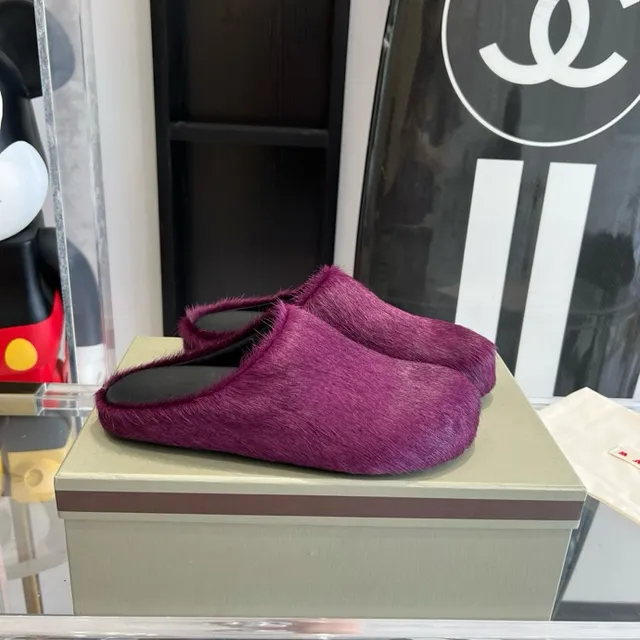 Purple Fur Slip-On Slippers 3