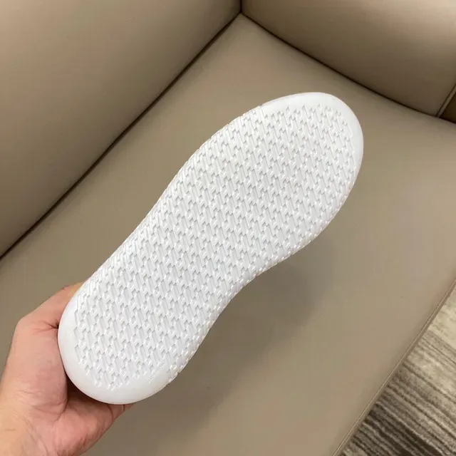 Red and White Mesh Suede Panel Lifestyle Sneaker 2