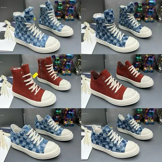 Red Beige High-Top Suede Upper Lifestyle Sneakers 4