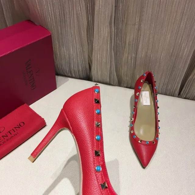 Red Blue Pointed-Toe Heel Stiletto 3
