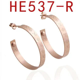 Rose Gold Engraved Monogram Hoop Earrings
