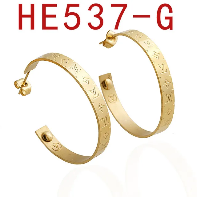Rose Gold Engraved Monogram Hoop Earrings 5