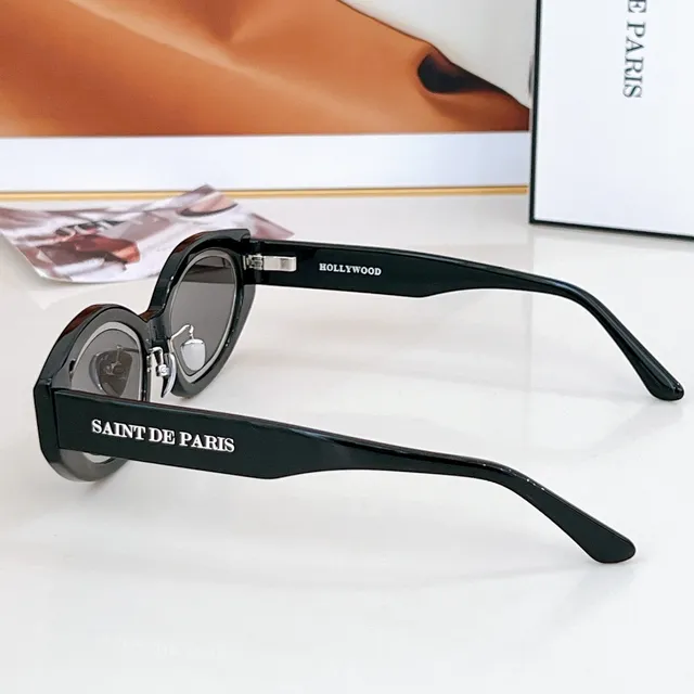 SAINT DE PARIS Rectangular Cat-Eye Double-Rim Sunglasses 9