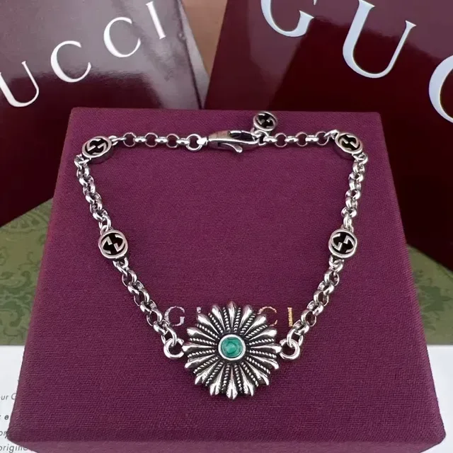 Silver Blue Floral Sunburst Pendant Rope-Textured Rays Necklace 6