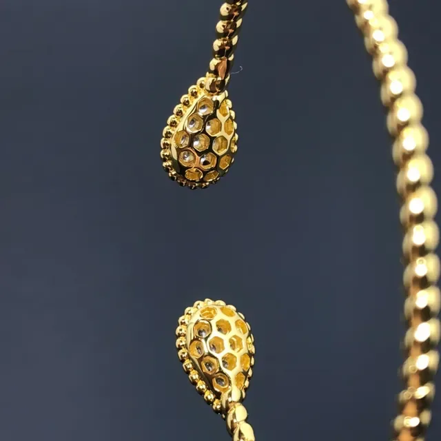 Silver Gold Teardrop Pavé Head Coiled Rope-Style Band Ring 3
