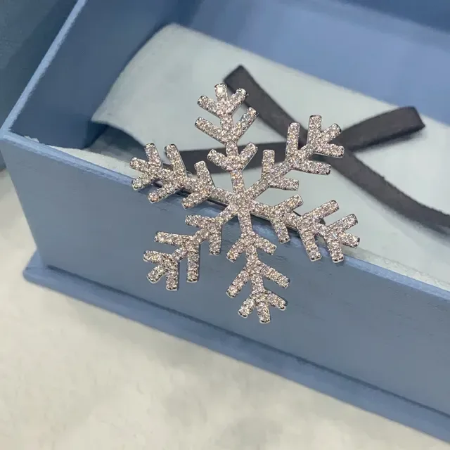 بروش كوب الثلج Pavé-Set حجر شفاف 6