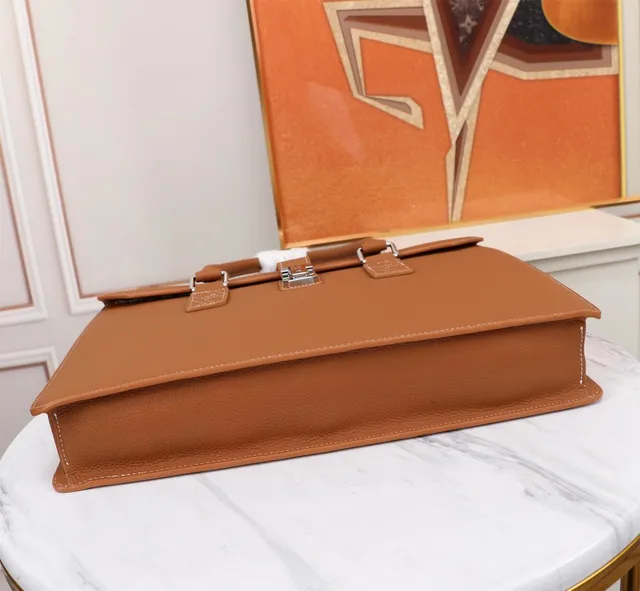 Structured Pebbled Leather Flap-Top Closure Handbag 3