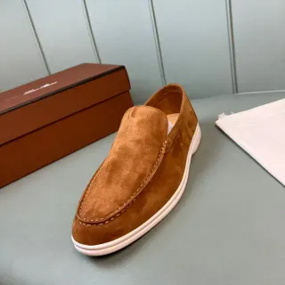 टैन सुड मॉक-टो स्लिप-ऑन लोफर्स