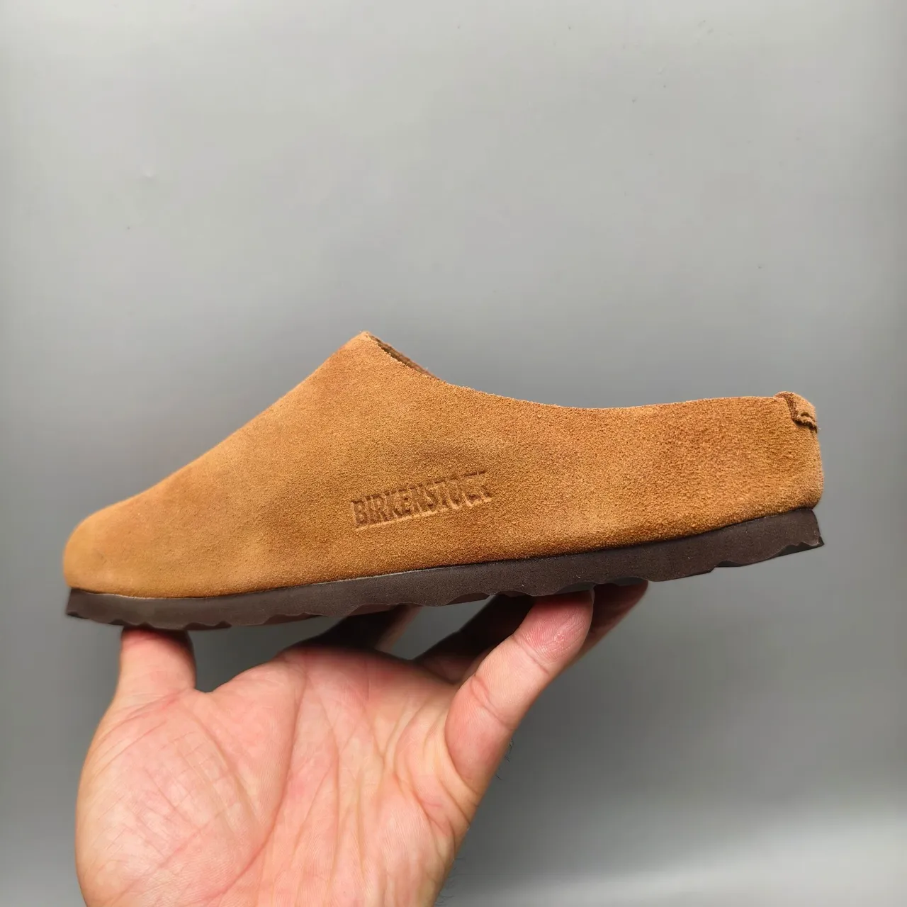 Tan Suede Open-Back Slip-On Mule Casual Shoe 3