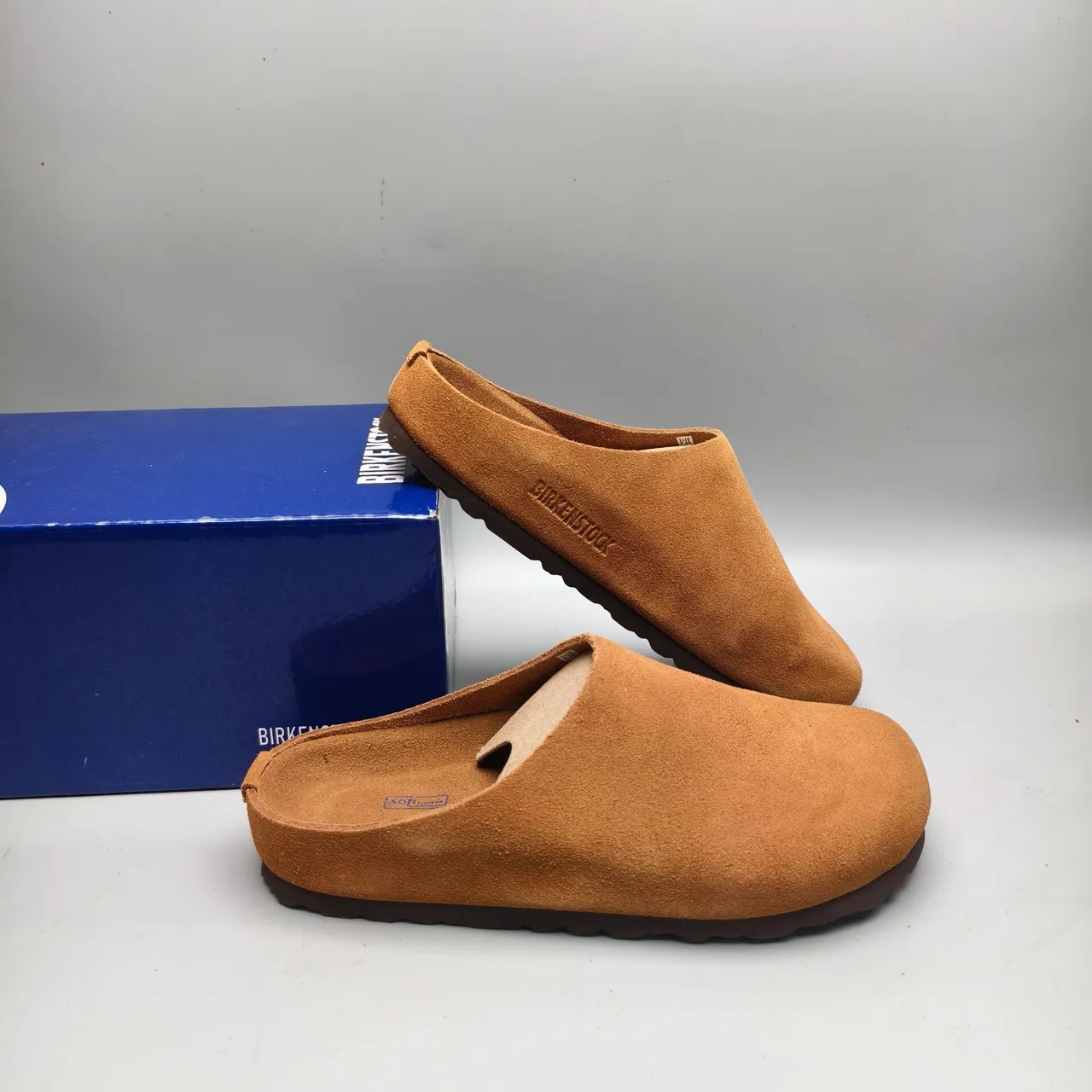 Tan Suede Open-Back Slip-On Mule Casual Shoe 5