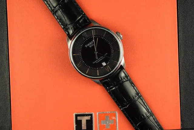 Tissot Chemin des Tourelles Powermatic 80 Mostrador Preto Relógio Mecânico 7