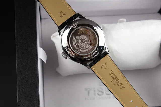 Tissot Chemin des Tourelles Powermatic 80 Mostrador Preto Relógio Mecânico 8