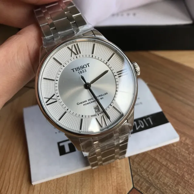 Tissot Chemin Des Tourelles Powermatic 80 Prateado Relógio mecânico 2