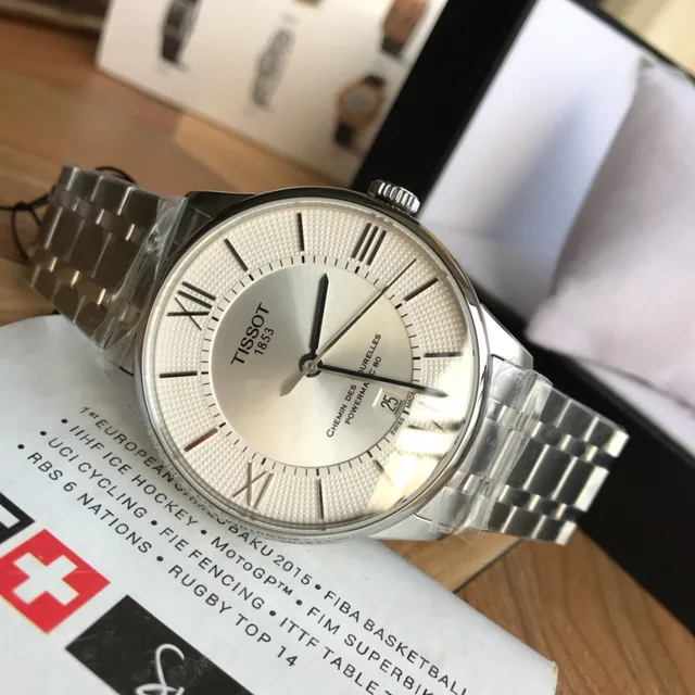 Tissot Chemin Des Tourelles Powermatic 80 Prateado Relógio mecânico 3