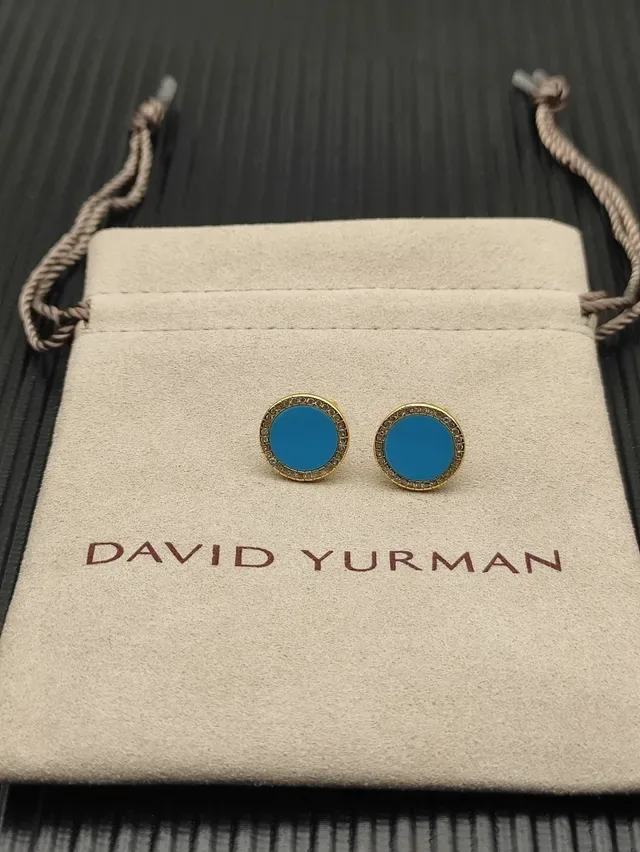 Turquoise and Diamond Halo Stud Earrings 5