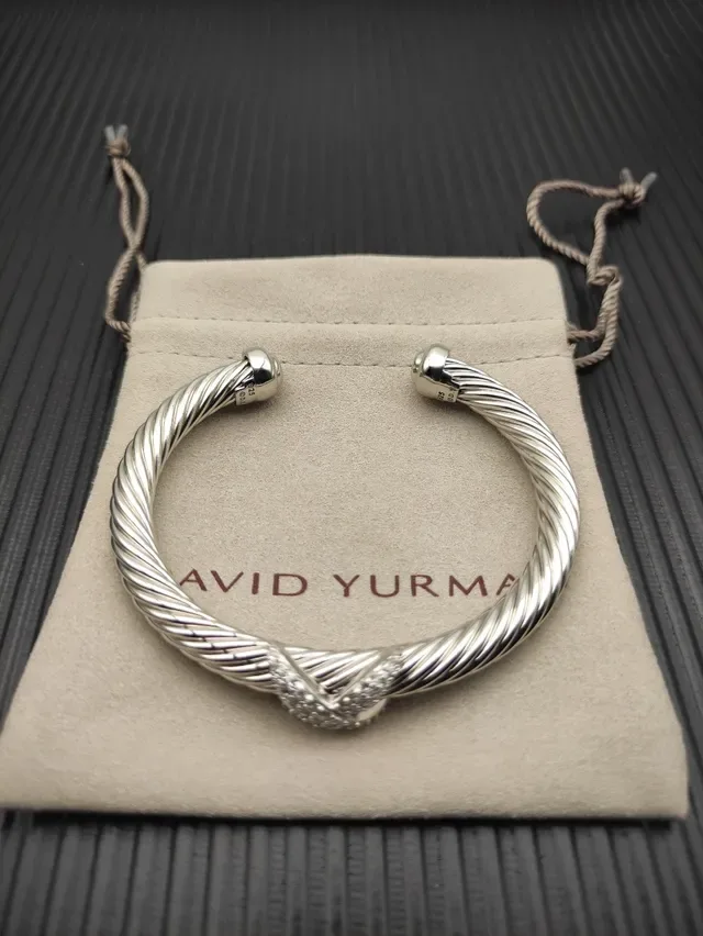 Twisted Cable Pavé Front Bracelet 5