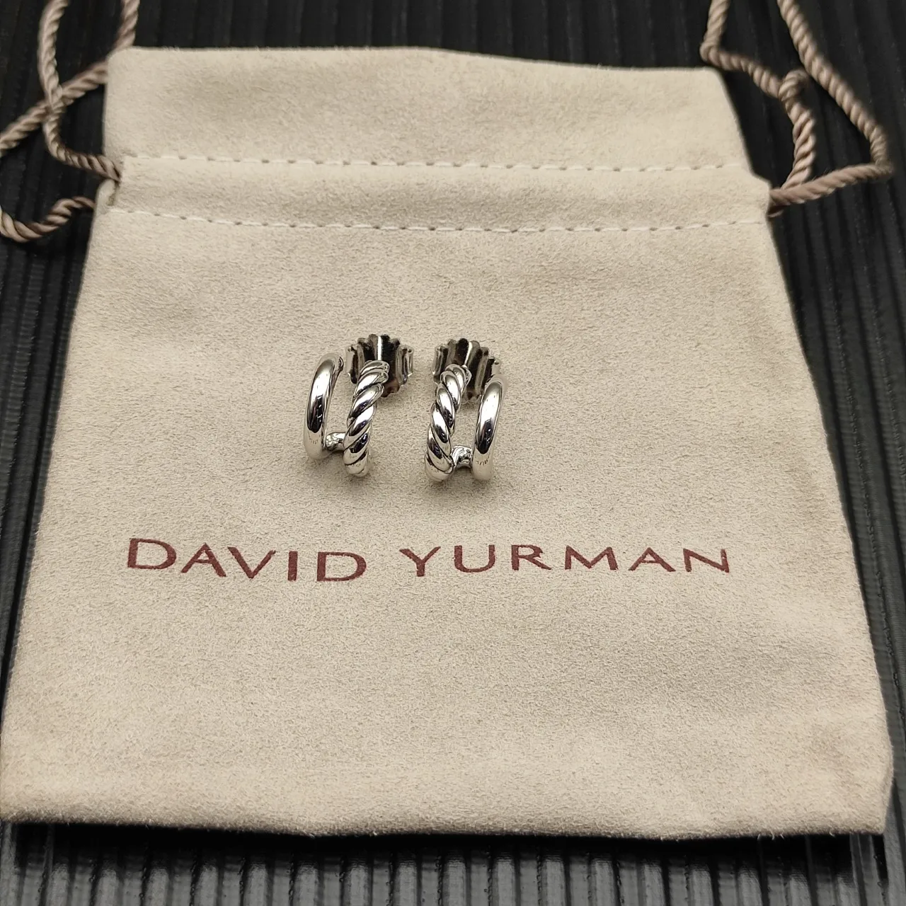 Twisted Rope Texture Hinged Hoop Earrings 9