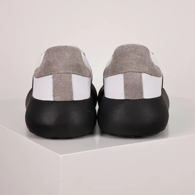 White Black Gray Chunky Platform Lifestyle Sneakers 8