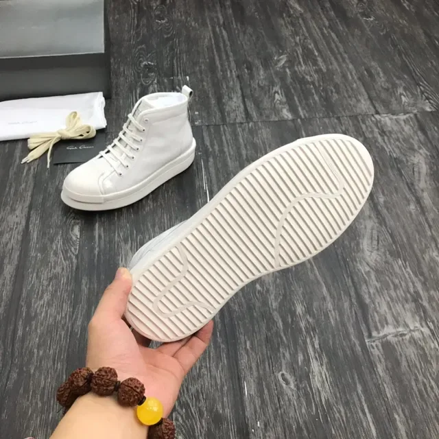 White High-Top Platform Sole Sneakers 2