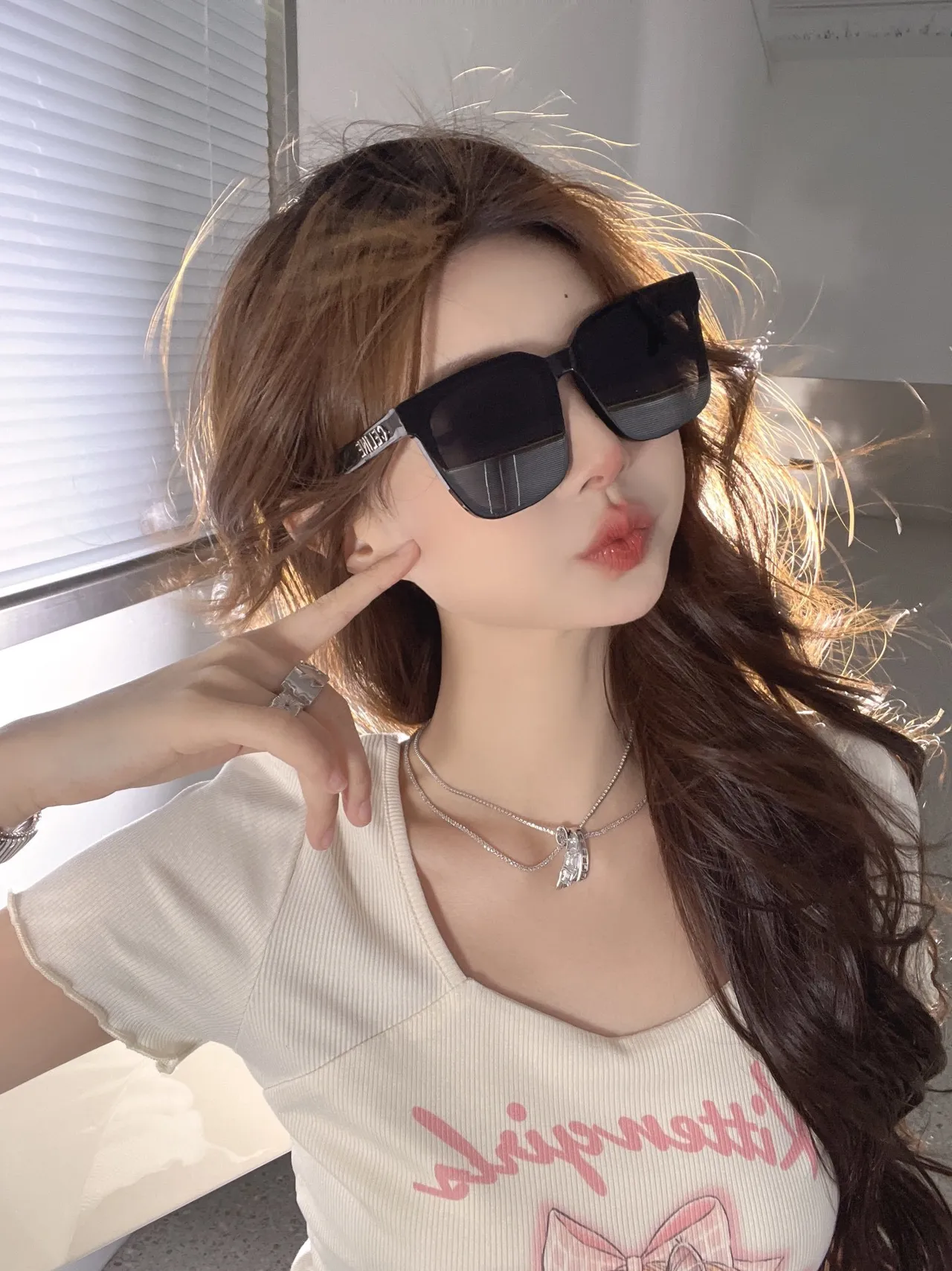Gentle Monster Oversized Square Black Sunglasses 5