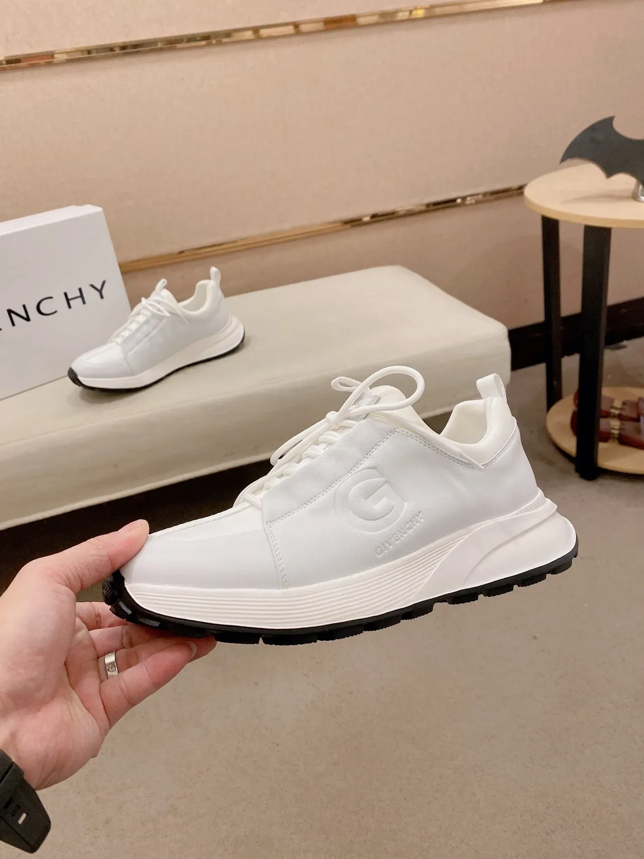 Givenchy City Sport White Embossed Logo Lifestyle Sneakers 3