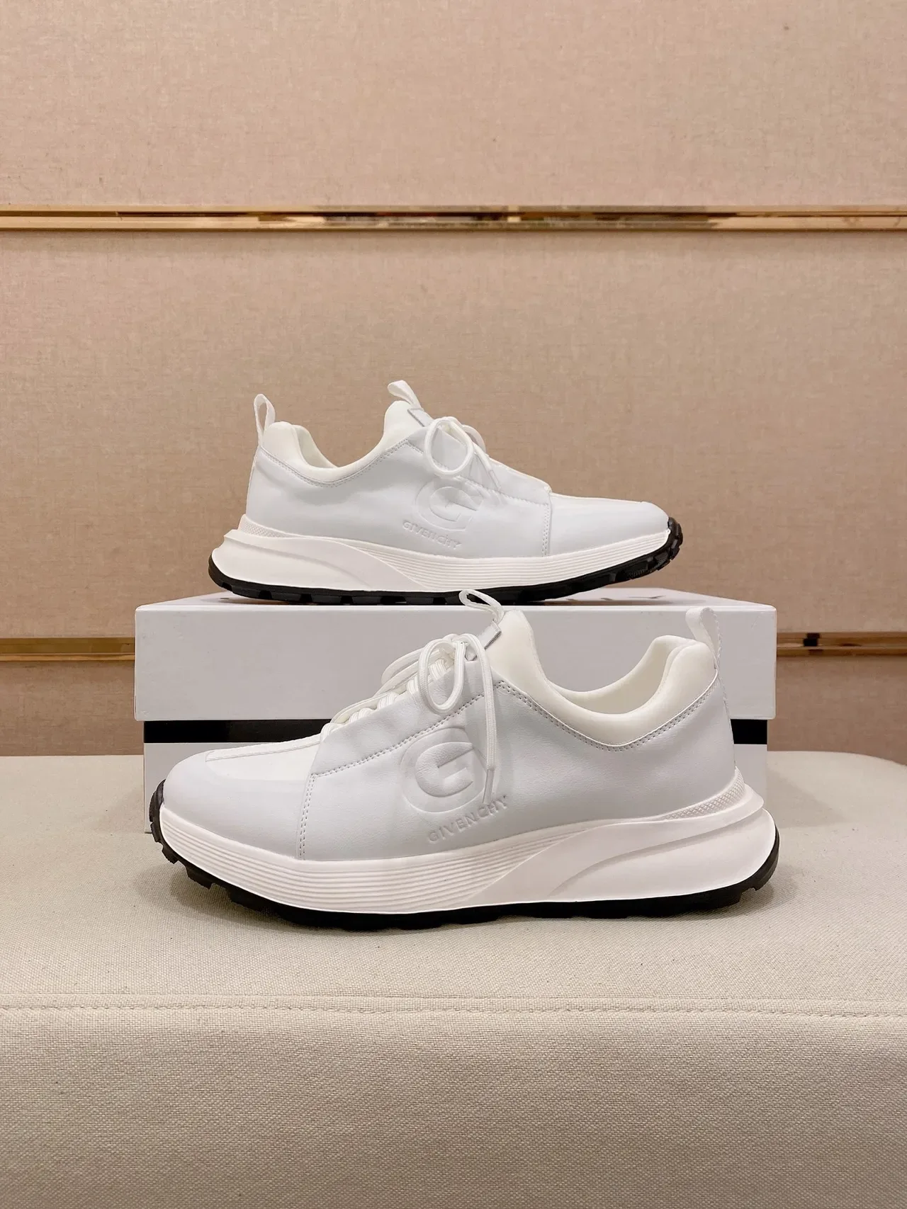 Givenchy City Sport White Embossed Logo Lifestyle Sneakers 7