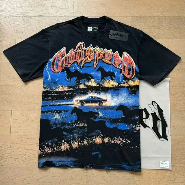 Godspeed Graphic Print Black T-Shirt 3