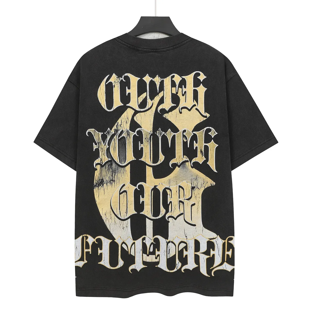 Godspeed Oversized Distressed Graphic T-Shirt 2