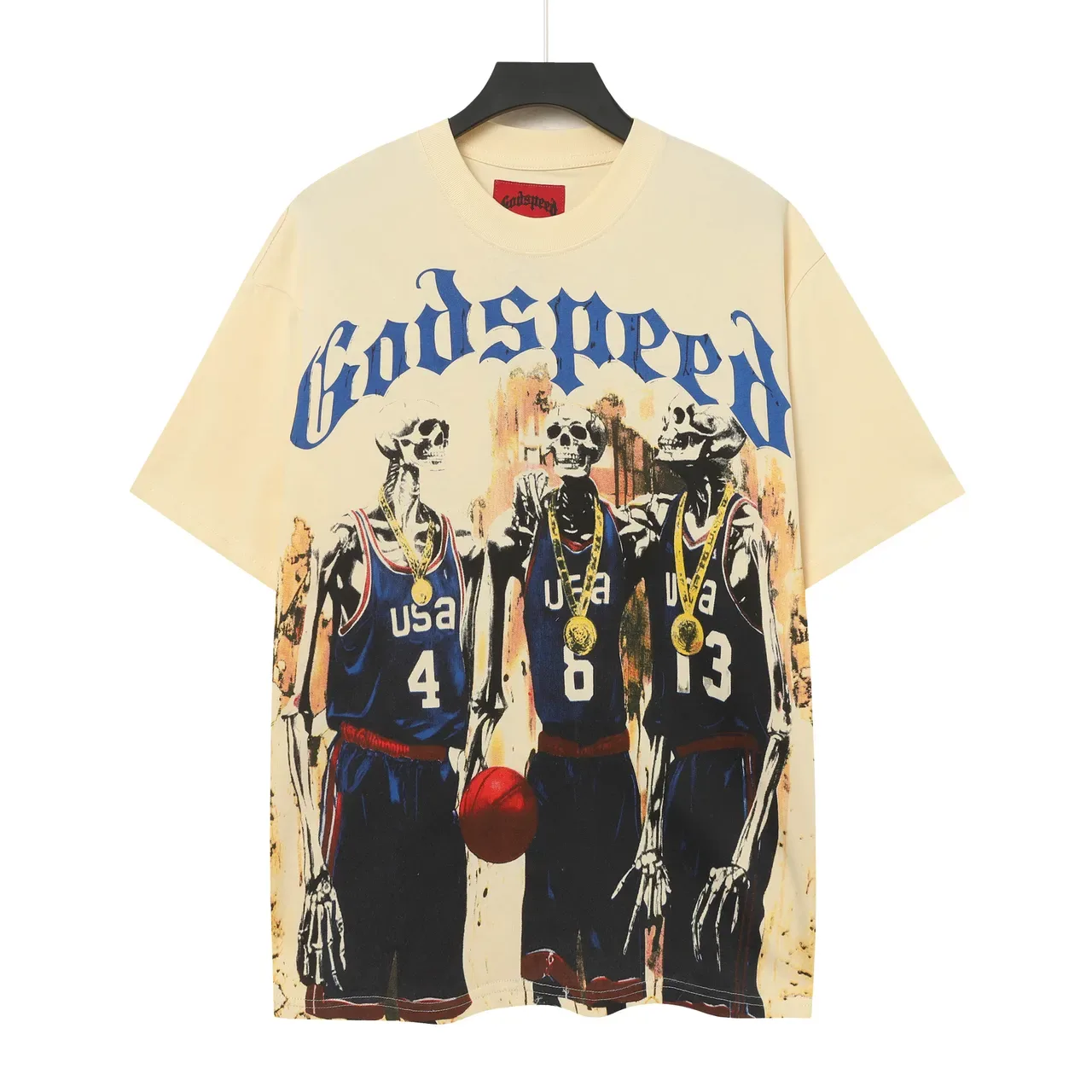 Godspeed Skeletal USA Basketball Graphic T-Shirt 2