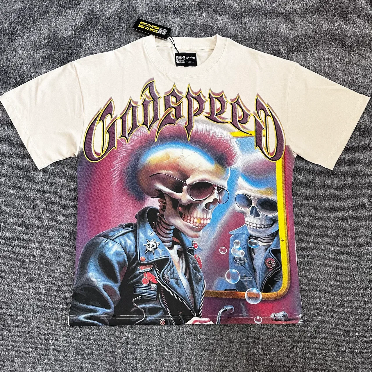 Godspeed Skull Graphic Black T-Shirt 3