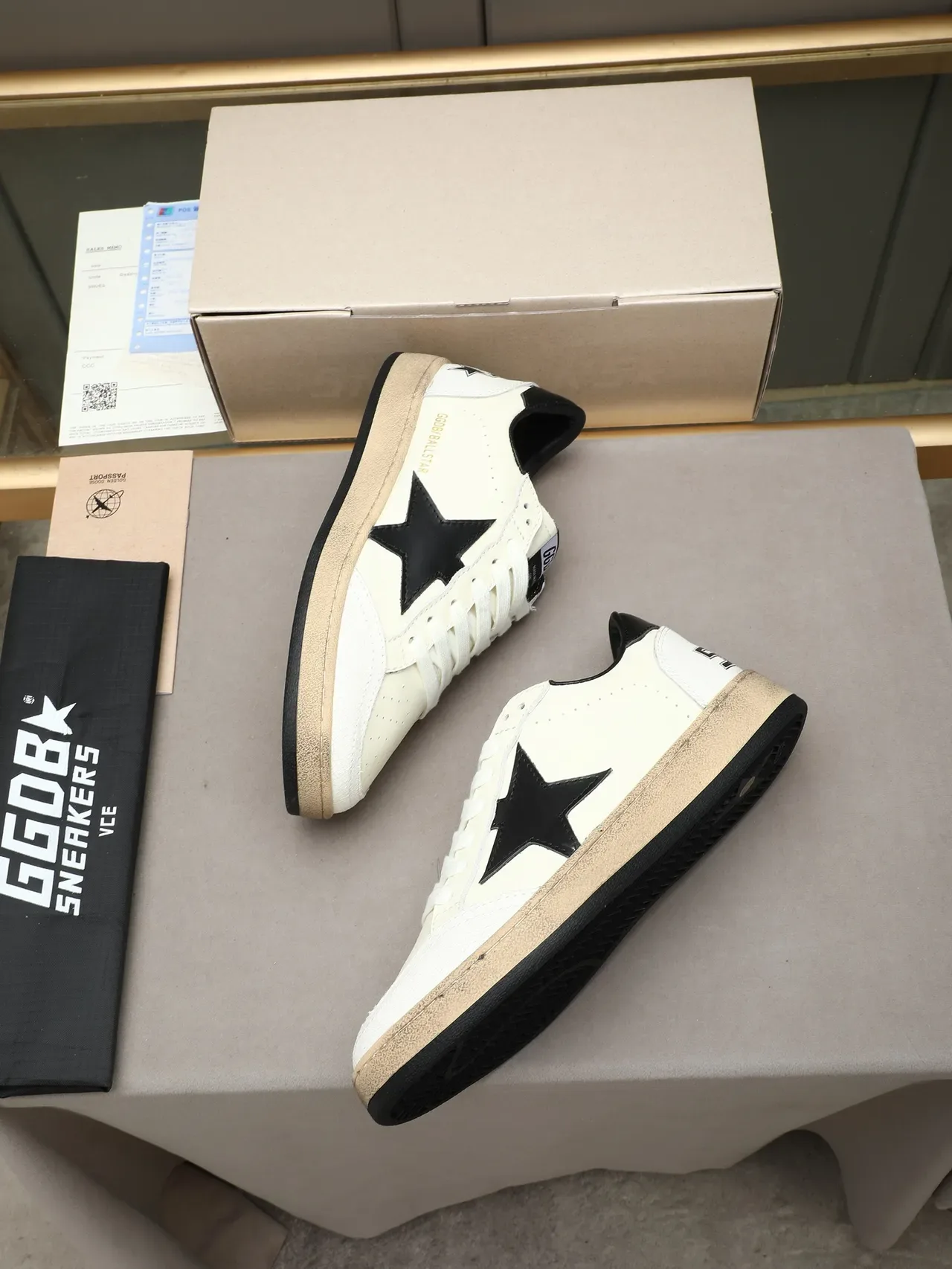 Golden Goose Ball Star Off-White Black Star Lifestyle Sneakers 2