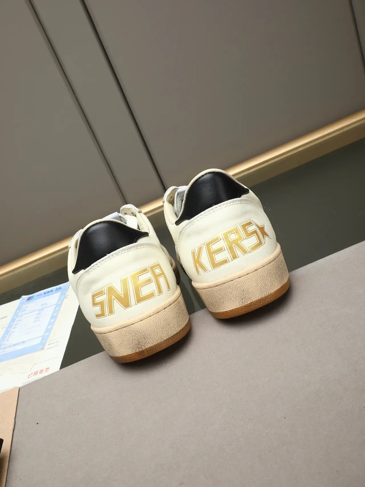 Golden Goose Ball Star Off-White Leopard Star chaussures lifestyle 3