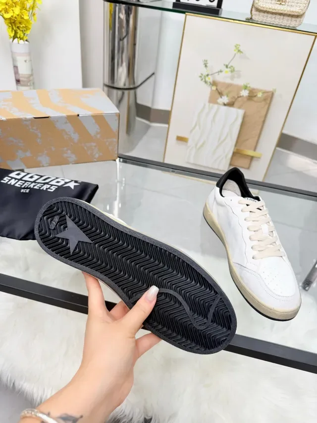 Golden Goose Ball Star White and Black Star Lifestyle Sneakers 2