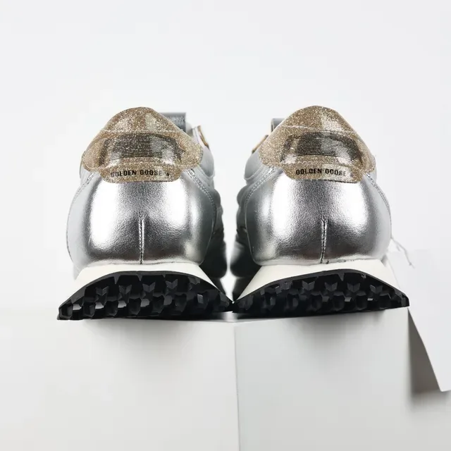 Golden Goose Argent Or Supérieure Métallique Superposition Étoile Sneakers Lifestyle 8