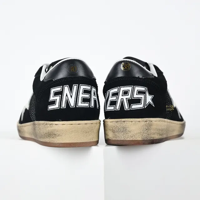 Golden Goose Super-Star Black Suede White Star Lifestyle Sneakers 8