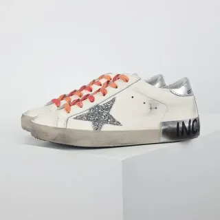 Golden Goose Super-Star Off-White Glitter Star 生活方式运动鞋
