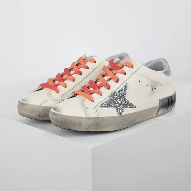 Golden Goose Super-Star Off-White Glitter Star tênis lifestyle 2