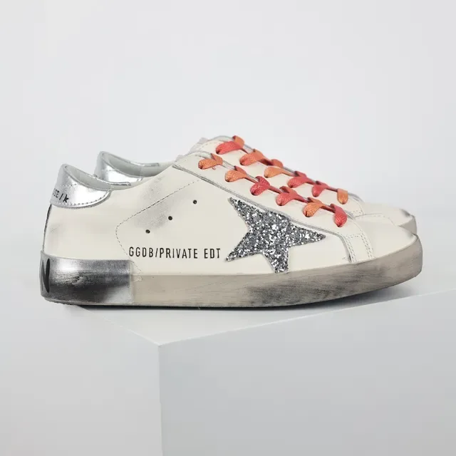 Golden Goose Super-Star Off-White Glitter Star tênis lifestyle 3