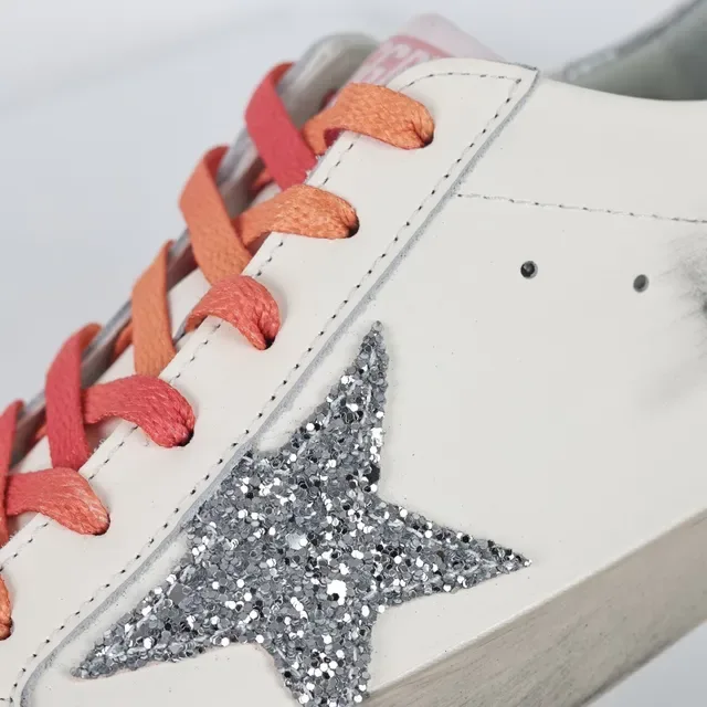Golden Goose Super-Star Off-White Glitter Star tênis lifestyle 6