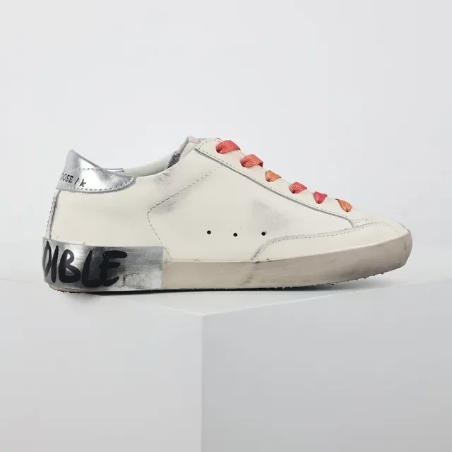 Golden Goose Super-Star Off-White Glitter Star tênis lifestyle 7