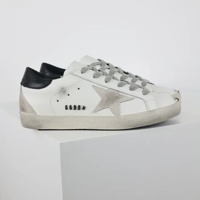 Golden Goose Superstar Distressed White Leather Lifestyle Sneakers 3