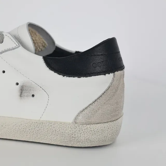 Golden Goose Superstar Distressed White Leather Lifestyle Sneakers 4