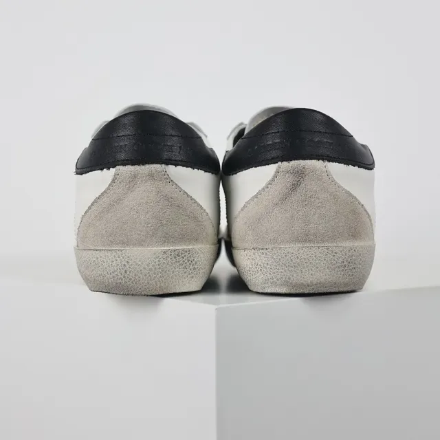 Golden Goose Superstar Distressed White Leather Lifestyle Sneakers 8