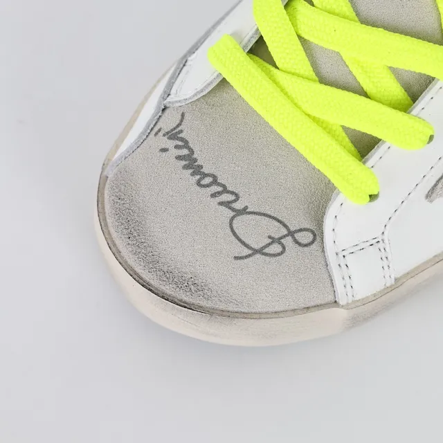 Golden Goose Superstar White Yellow Distressed Sole Hand-Drawn Graffiti Graphics Lifestyle Sneakers 5