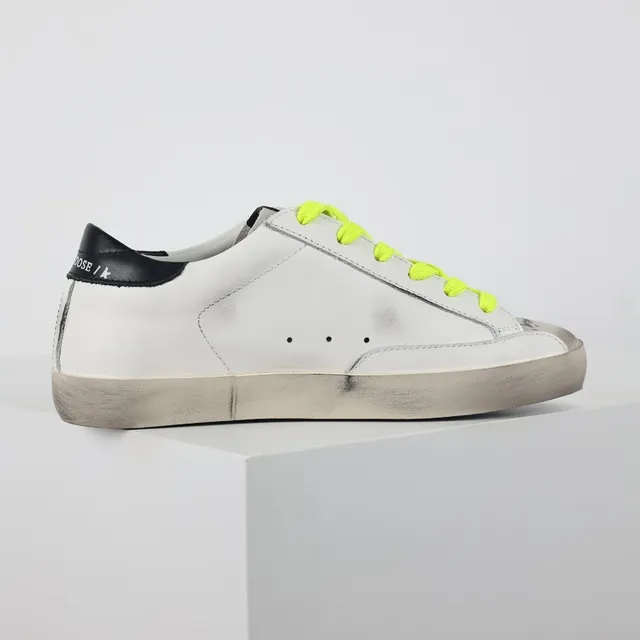 Golden Goose Superstar White Yellow Distressed Sole Hand-Drawn Graffiti Graphics Lifestyle Sneakers 7