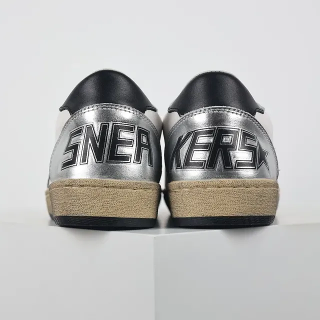 Golden Goose blanc argent baskets basses emblème étoile sneakers lifestyle 8