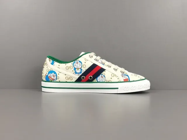Gucci Ace Doraemon Print Canvas Lifestyle Sneakers 15