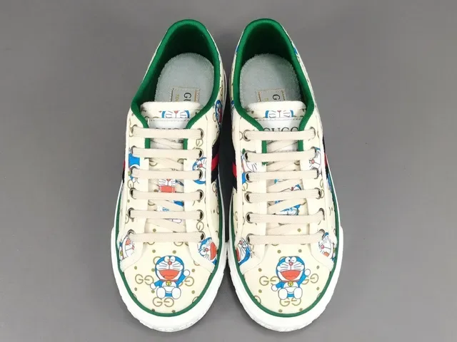 Gucci Ace Doraemon Print Canvas Lifestyle Sneakers 17