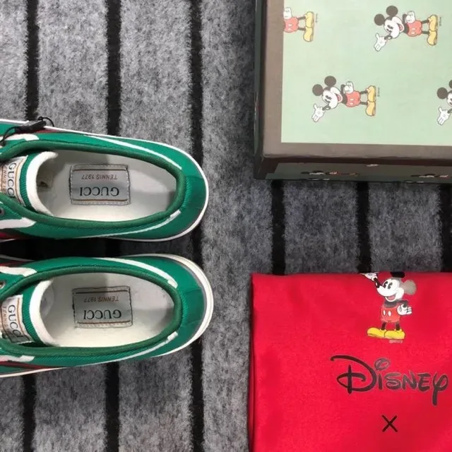 Gucci Ace Green Canvas Web Stripe Lifestyle Sneakers 6
