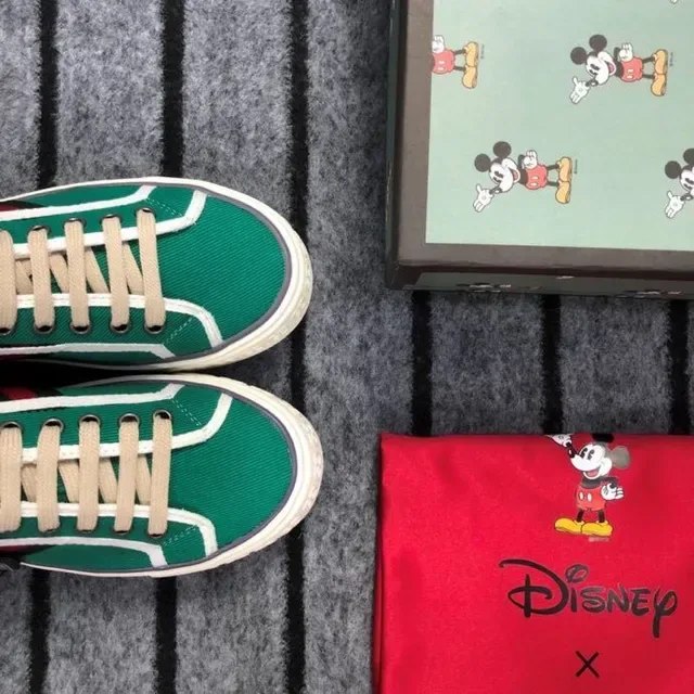 Gucci Ace Green Canvas Web Stripe Lifestyle Sneakers 8